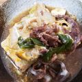 ゆーゅ☆'s cooksnap of when they made ■ボリューム満点！牛肉と豆腐の卵とじ■.