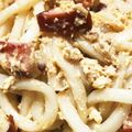 ☻☻☻☻☻☻☻☻☻☻'s cooksnap of when they made もったりカルボナーラうどん.