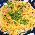 snow♬white's cooksnap of when they made ウィンナーと玉ねぎの和風パスタ☆.