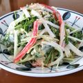 hiromi56's cooksnap of when they made 水菜とカニカマの♪胡麻マヨぽんサラダ.