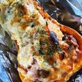 mii-po's cooksnap of when they made バターナッツかぼちゃ丸ごとチーズ焼き♡.