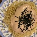 ✳︎チーズ好き✳︎'s cooksnap of when they made 明太子クリームパスタ★生クリームなし濃厚.
