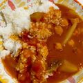 クック甘党。's cooksnap of when they made リメイク＊トマトスープ de カレー.