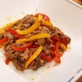 ごろっとメグノーラ's cooksnap of when they made ✤青椒肉絲風✧牛肉とパプリカの炒めもの✤.
