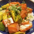 aiwee's cooksnap of when they made 簡単☆サーモンとアボカドの漬け丼☆.