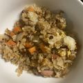 al004's cooksnap of when they made とうちゃんのチャーハン、ソーセージ香味ぺ.