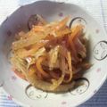 めんぼっこ's cooksnap of when they made セロリと人参のきんぴら.
