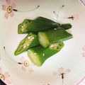 ＊ちゃちゅ＊'s cooksnap of when they made だし香る♪オクラのお浸し.