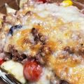 菜つ実☆ミ's cooksnap of when they made ひき肉と夏野菜のチーズ焼き.