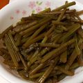 ⭐つきあかり⭐'s cooksnap of when they made 副産物でもう一品☆さつまいも茎のきんぴら.