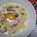 ジョングレ's cooksnap of when they made 辛ラーメンでカルボーナーラ.