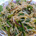 ももんがマミィ☆'s cooksnap of when they made ほうれん草ともやしの簡単ナムル.