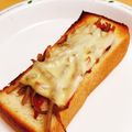 ★ぴよぴよ501★'s cooksnap of when they made 簡単＊きんぴらごぼうチーズトースト.