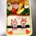 Chaaa_room's cooksnap of when they made 幼稚園 お弁当♡うさぎサンドイッチ.