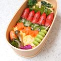 mai＆k's cooksnap of when they made タコさんで可愛く☆3~6色丼弁当.