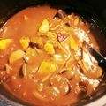 クッククックー☆'s cooksnap of when they made サツマイモとキャべなすカレー.