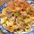 ばたみそーぱん☆'s cooksnap of when they made コク旨っ♪にんにく醤油焼うどん.