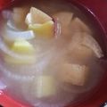 AiYuKE's cooksnap of when they made あまーいうまーい♪サツマイモ玉ねぎ味噌汁.