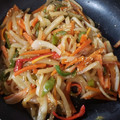 ゆいわかママ's cooksnap of when they made 大根と人参玉ねぎピーマンの青椒肉絲風炒め.