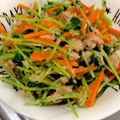☆ayami☆26's cooksnap of when they made 豆苗とツナと人参のナムル風★水菜でも！.