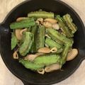 caruga's cooksnap of when they made シンプル☆四角豆のソテー.