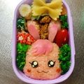 Chaaa_room's cooksnap of when they made ヒーリングっどプリキュア キャラ弁デコ弁.