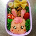 Chaaa_room's cooksnap of when they made ヒーリングっどプリキュア キャラ弁デコ弁.