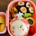 ☆emi's cooksnap of when they made キャラ弁 娘のお弁当 アリエル.