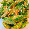 クックWQOUNC☆'s cooksnap of when they made 簡単♡オクラのごま和え.