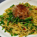 辰夫女子's cooksnap of when they made 青唐辛子とたっぷり韮のやみつき塩焼きそば.