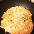クックQJZ6HM☆'s cooksnap of when they made 簡単節約！もっちりニラ豆腐チヂミたれ2種.