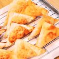 （・×・）♪'s cooksnap of when they made パリっ旨❤ワンタンの皮で明太マヨおつまみ.