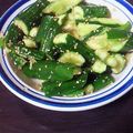 rumire's cooksnap of when they made 叩きキュウリの胡麻醤油和え.