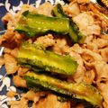 rie0x0's cooksnap of when they made 四角豆◇とぶた肉のニンニク炒め.