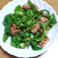 55才のおじさん's cooksnap of when they made ピーマンが美味しくたべれるベーコン炒め.