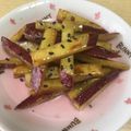 halluco's cooksnap of when they made すぐできる！さつま芋きんぴら.
