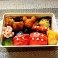 えいえい８１８'s cooksnap of when they made 【キャラ弁✿ミッキー&ミニー】.