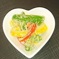 サあヤ's cooksnap of when they made ピーマンのごまマヨ和え.