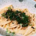 桜月❀咲良mommy's cooksnap of when they made 和風カルボナーラ.