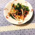 yesmama's cooksnap of when they made 茹でるだけ！豆もやしと小松菜のナムル.