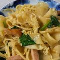 しょー☆'s cooksnap of when they made 黒きくらげと小松菜の和風パスタ.