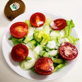 ☆とらねこトラちゃん's cooksnap of when they made レタスとトマトときゅうりの簡単サラダ.