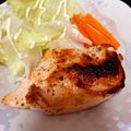 もかもかと's cooksnap of when they made 魚焼きグリルで焼き鳥☆鶏むね肉×塩レモン.