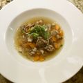 月桃124's cooksnap of when they made 体温まる☆具沢山の食べる和風生姜スープ　.