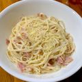 ellie♡s's cooksnap of when they made 一人分 味噌カルボナーラうどん.