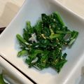 xMARILYNx's cooksnap of when they made おろ抜き大根(大根)の葉のしらす和え.