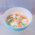 Rina☻'s cooksnap of when they made 低糖質☆鱈と青梗菜のお吸い物.