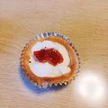 take♪aki♪'s cooksnap of when they made 計量不要＊マシュマロカップのジャムタルト.