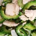 mia★ami's cooksnap of when they made ゴーヤと胸肉の塩麹炒め.