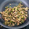 shiho23's cooksnap of when they made 作り置き✳︎バジルそぼろ.